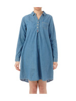 デニムスキッパーシャツワンピース