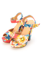 トロピカルプラットフォームサンダル