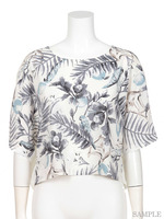 TROPICAL PRINT BLOUSE
