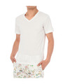 VネックベーシックTシャツ