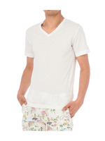 VネックベーシックTシャツ