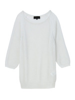 [L]メッシュラメニットプルオーバー