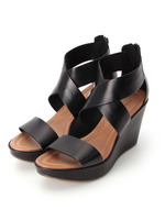 クロスストラップウェッジサンダル