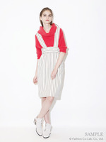 [Salon de Balcony]REGIMENTAL STRIPE JUMPER SKIRT