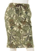 【Planet blue world】トロピカルフラワープリントドロストスカート