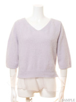 レイヤードアンゴラプルオーバー