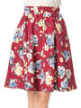 レトロフラワーミディスカート
