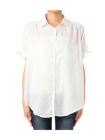 袖リボンシャツ