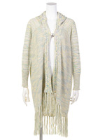 【Planet blue world】フリンジガウンポンチョ