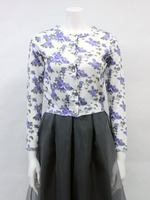 【宮田聡子さんカタログ着用】オリジナルフラワーカーディガン