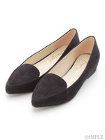 インヒールショートポインテッドモカシューズ