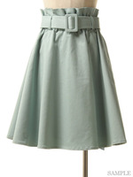 ウエストベルトニーレングススカート