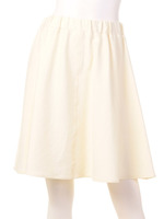 カットデニムフレアーショートスカート