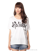 一筆書き風ロゴTシャツ