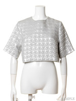 [Balcony and Bed]LAME HOUND'S TOOTH BLOUSE