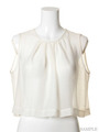 [Salon de Balcony]ORGANDIE(CHIFFON) SHORT BLOUSE