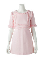 【 Pink de Ruban】フリンジミニワンピース