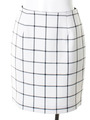 ブロックチェックタイトミニスカート