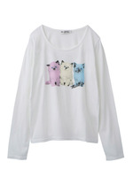 L/S TEE TRIPLETS CATS