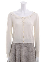 シアーフラワーショートカーデ