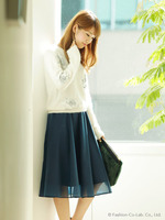 シフォンジースカート