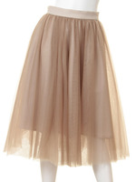 チュールフレアースカート