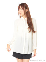 【Luxe】ビジューカラーブラウス