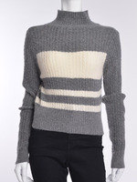 【BIJ】アンゴラケーブルショートKT(ボーダー)