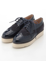 【mio　notis】軽量厚底レースアップ