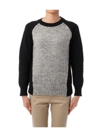 バイカラーローゲージニットプルオーバー