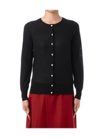 ビジューボタン付きニットカーディガン