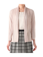 ベルトつきドレープトッパーカーディガン