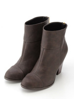 【ILIMA】切り替えバックジップショートブーツ