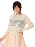 【LIZLISA】サガラジャガードロゴトップス