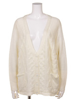 【mystic】ワイドラグランケーブルカーデ