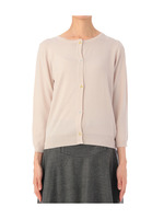 お花ビジューつきニットカーディガン