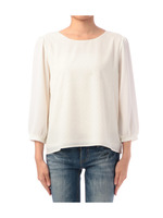 エンボスドットブラウス