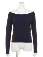 オフショルシンプルニットTOP