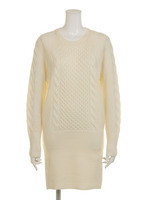 〜1/27まで【TIME SALE】ケーブルニットワンピース