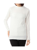 シワ加工ハイネックプルオーバー