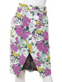 プリントフラワーカシュクールスカート