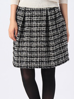 リングチェックコクーンスカート