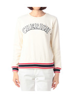 ワッペン×配色ラインスウェットカットソー