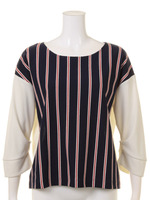 ストライプチェンジプルオーバー