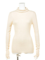 リブタートルネックニット