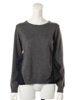 12G天竺チェックフリルプルオーバー