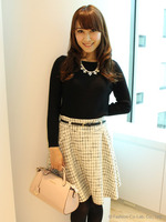 NEWベルト付きサーキュラースカート