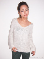 volume mix knit pullover