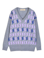 オリジナル千鳥柄JQニットPO