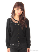 ビーズ刺繍カーディガン